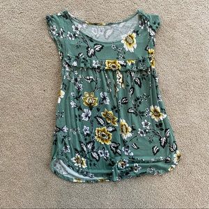 Loft Flowered Sleeveless Blouse